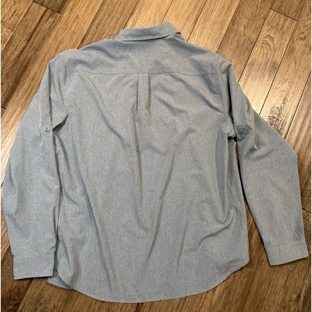 Eddie Bauer Men's Long Sleeve Blue Shirt Size‎ XL Pre Owned
